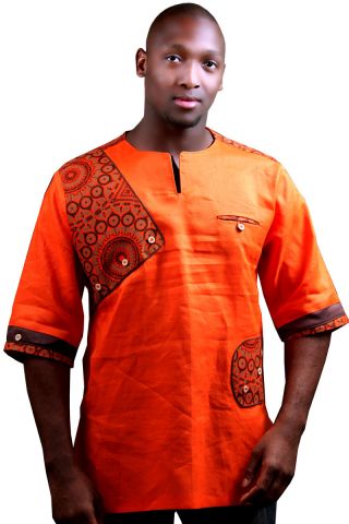 Aten Pan-African Traditional Modern Designer African Shirt