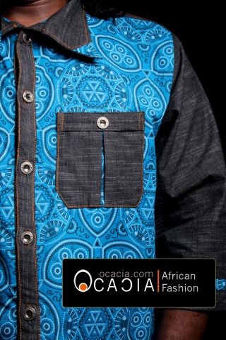 South African Modern Traditional African dress shirt