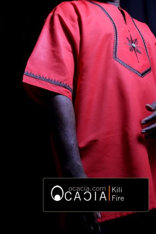 Kili Afrocentric Kwanzaa African mens embroidery