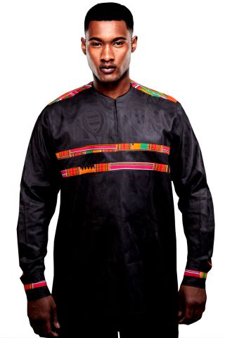 Ghana Kente Modern Formal Dress Shirt